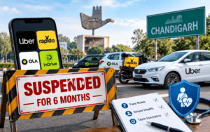 Chandigarh Suspends Uber and Rapido for Six Months
